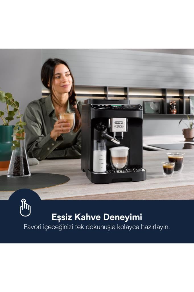 Macchivo - Magnifica Evo Next Kaffeemaschine (automatisch), vollautomatisch, Schwarz