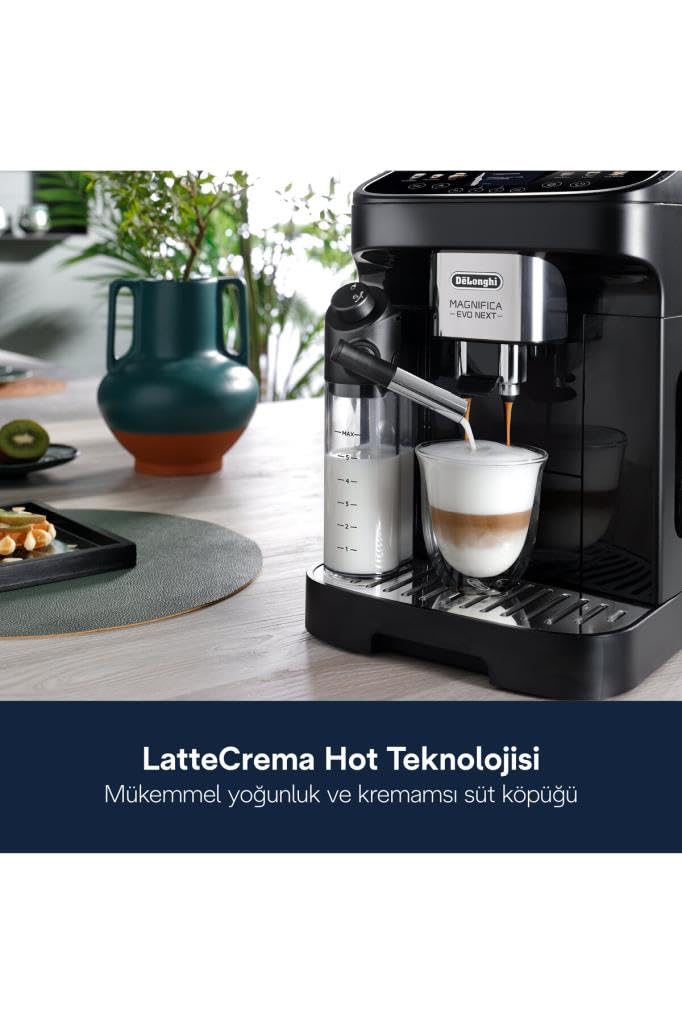 Macchivo - Magnifica Evo Next Kaffeemaschine (automatisch), vollautomatisch, Schwarz
