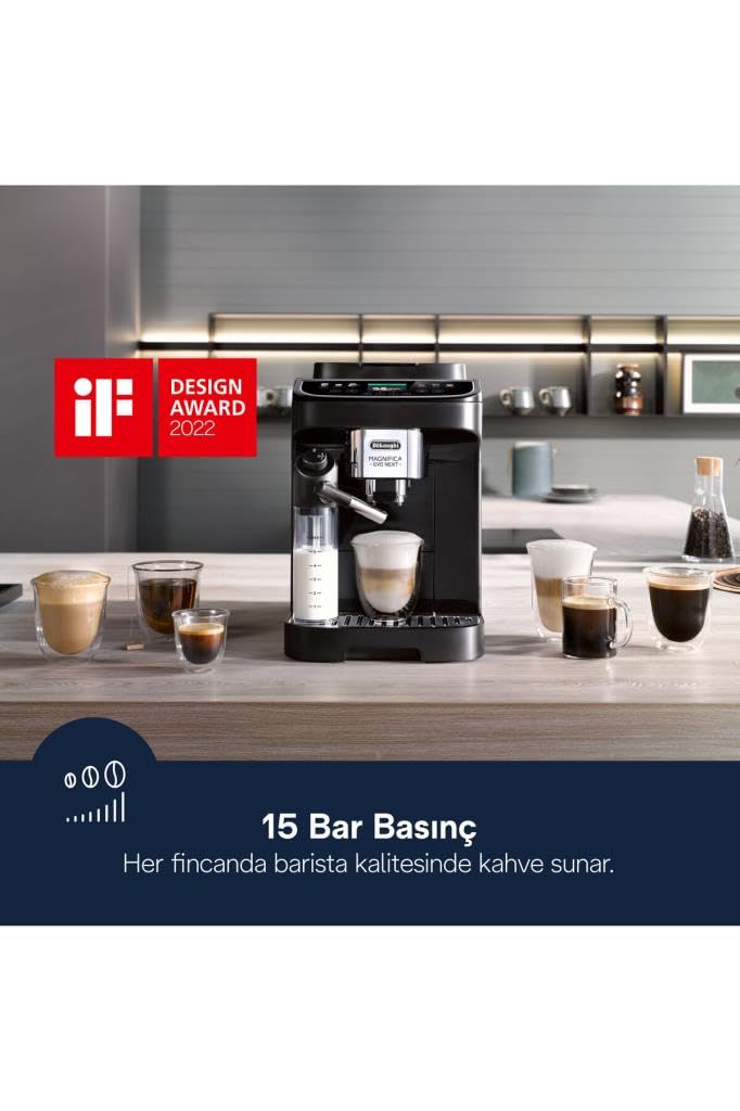 Macchivo - Magnifica Evo Next Kaffeemaschine (automatisch), vollautomatisch, Schwarz
