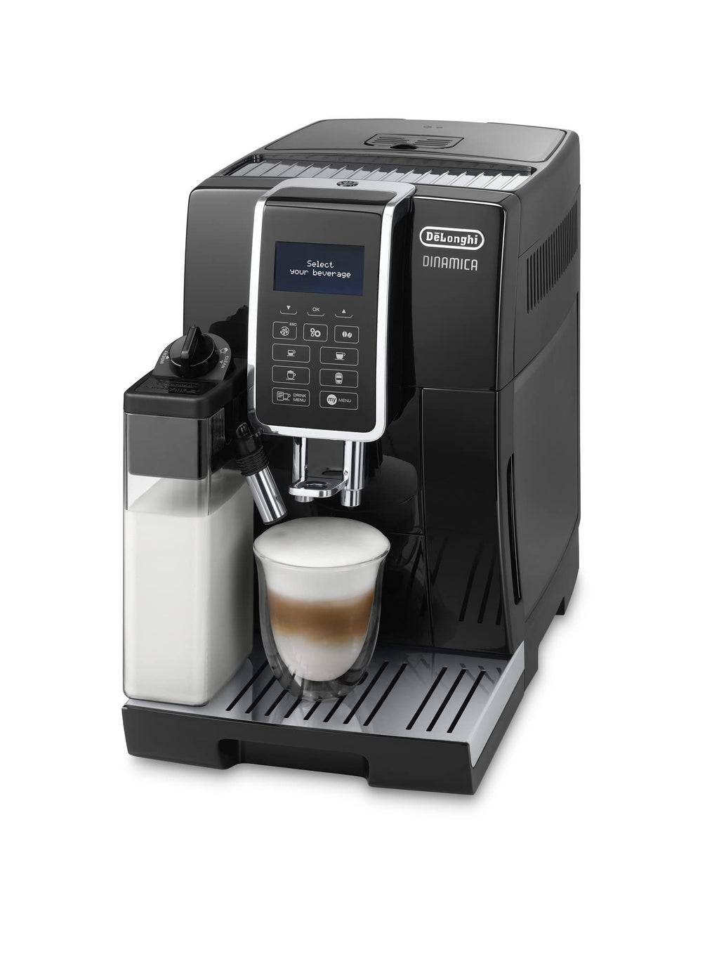 Macchivo - Dinamica, Kaffeevollautomat für Bohnene (Cappuccino u Espresso), 1.8L, Schwarz