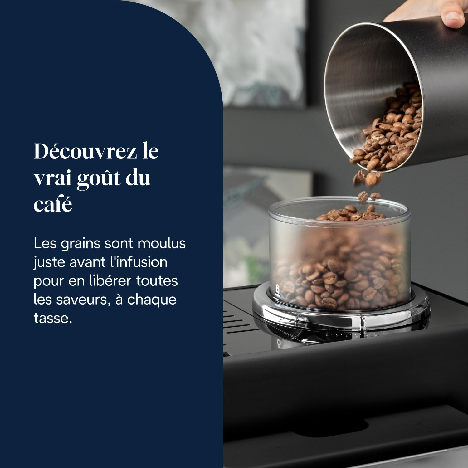 Macchivo - Rivelia - Perfetto, vollautomatischi Kaffeemaschine mit klassischem Milchschäumer, Schwarz