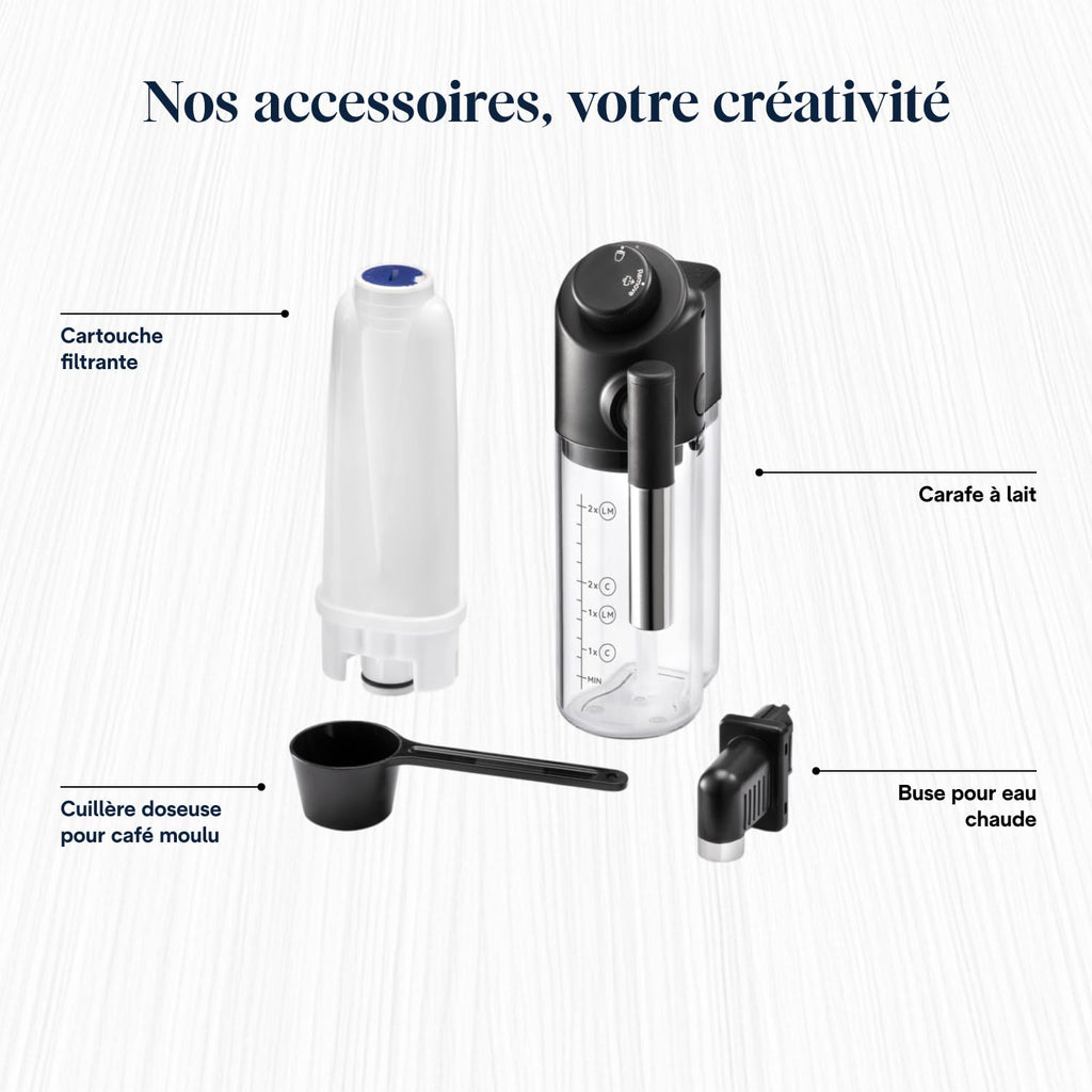 Macchivo - Magnifica Start - Perfetto, vollautomatischi Kaffeemaschine mit LatteCrema automatischem Milchschäumer, Schwarz