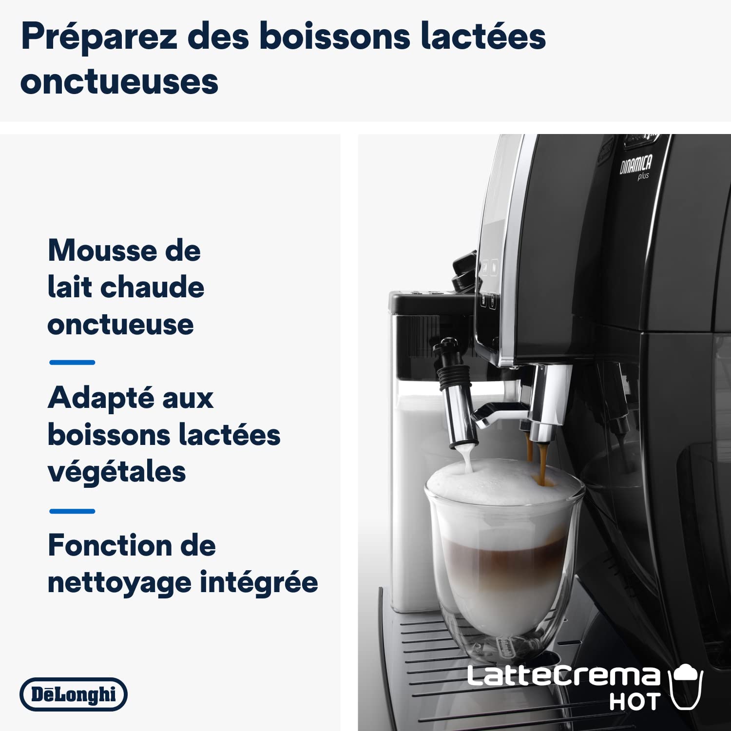 Macchivo - Dinamica Plus, Espresso-Vollautomat mit Bohnemahler, LatteCrema System, 1.8L, Schwarz