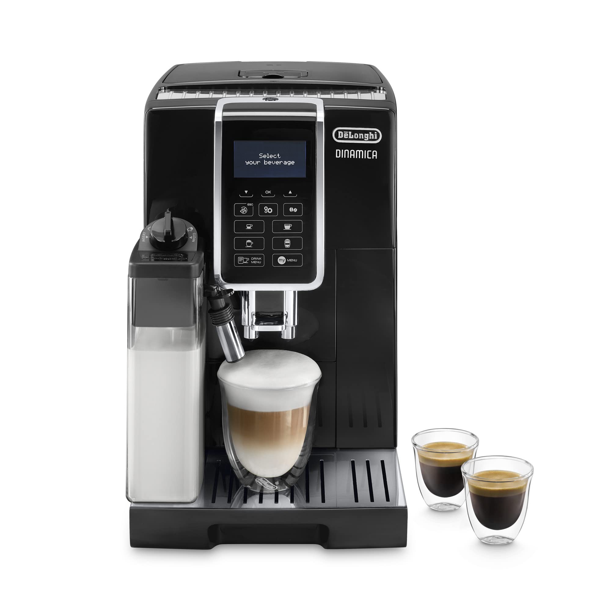 Macchivo - Dinamica, Kaffeevollautomat für Bohnene (Cappuccino u Espresso), 1.8L, Schwarz