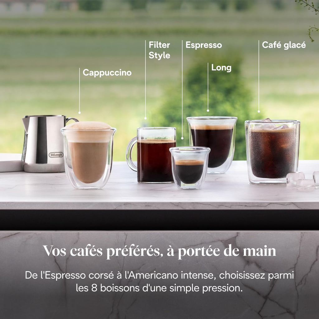 Macchivo - Rivelia - Perfetto, vollautomatischi Kaffeemaschine mit klassischem Milchschäumer, Schwarz