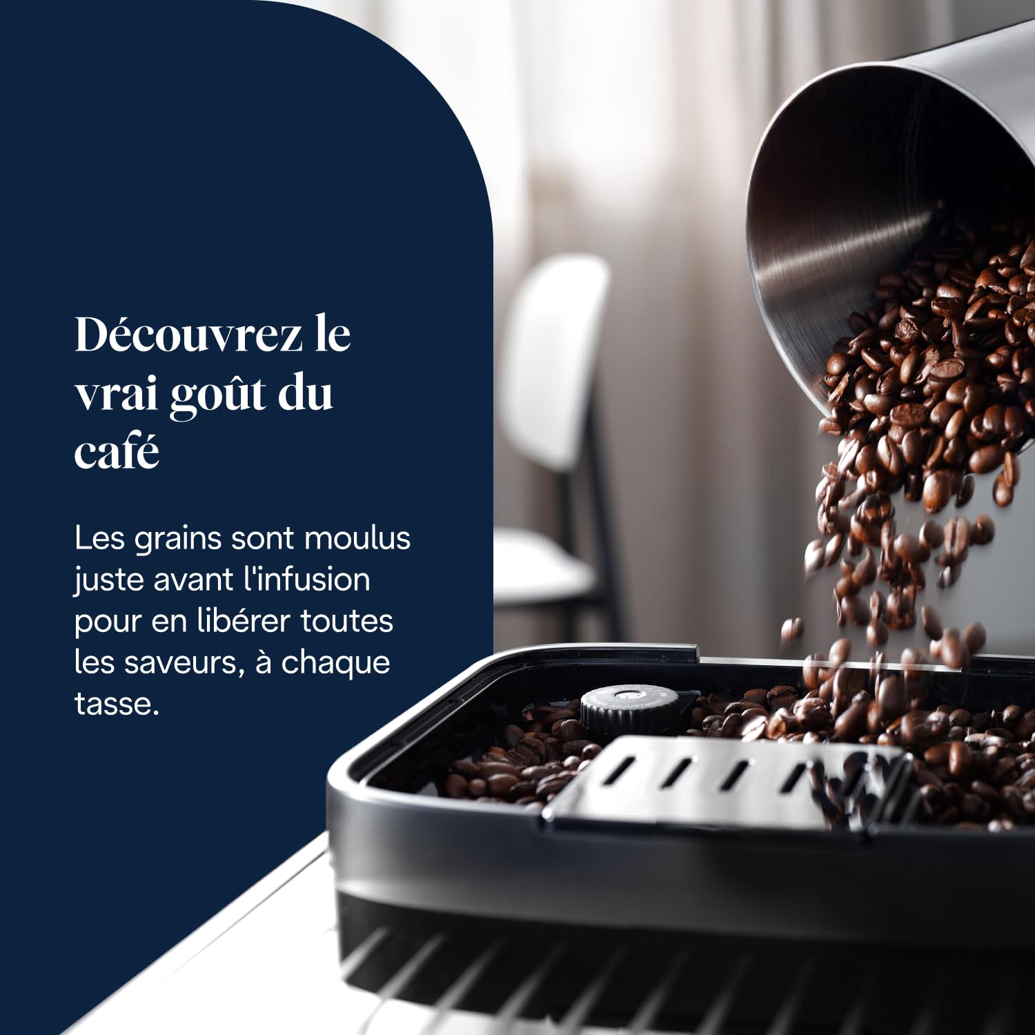 Macchivo - Magnifica Evo - Perfetto, vollautomatischi Kaffeemaschine mit LatteCrema automatischem Milchschäumer, Silber u Schwarz