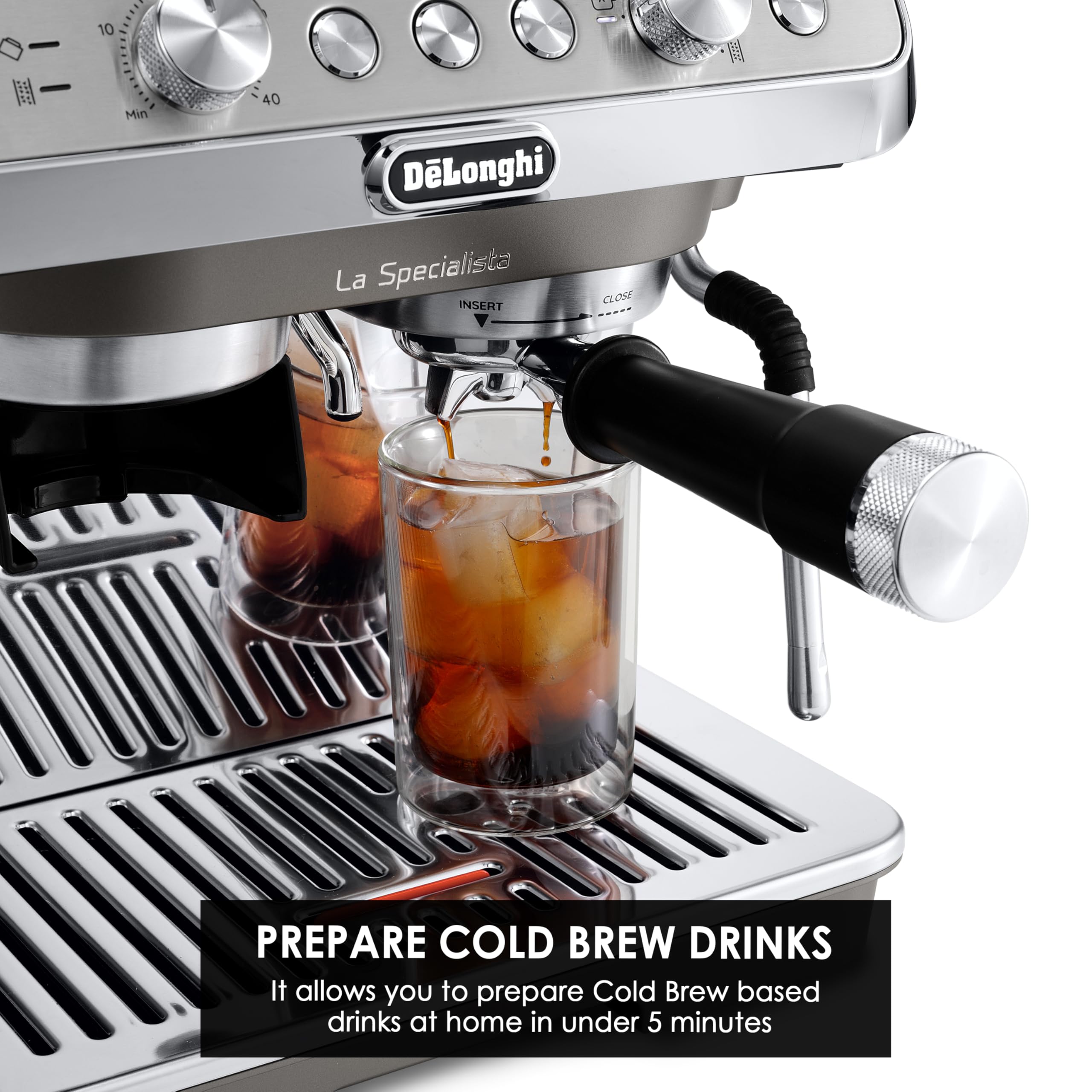 Macchivo - La Specialista Arte Evo, Espresso-Maschine mit Cold Brew-Funktion, Metall