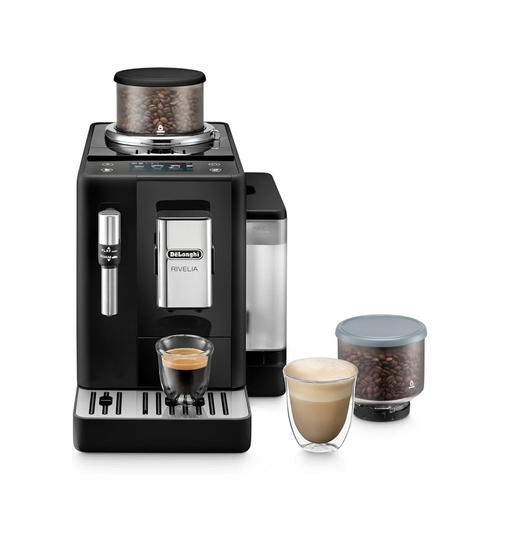 Macchivo - Rivelia - Perfetto, vollautomatischi Kaffeemaschine mit klassischem Milchschäumer, Schwarz